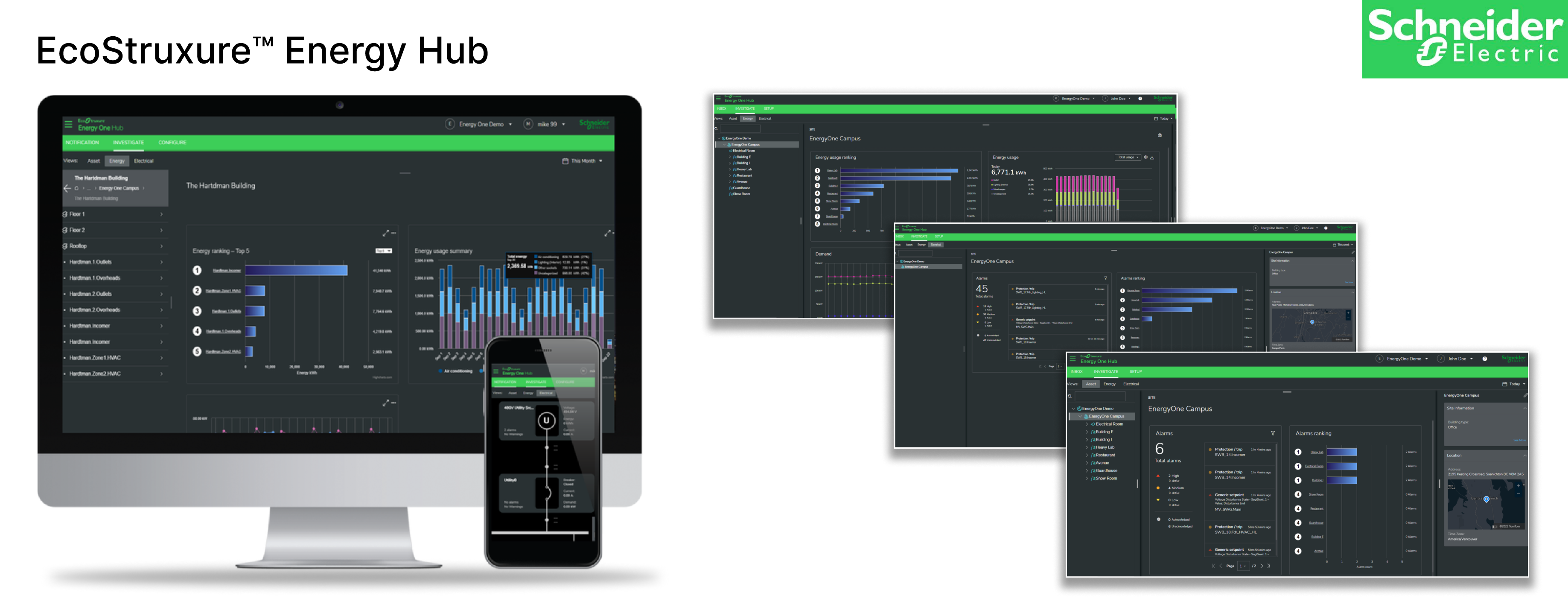 Energy Hub: plant operations dashboard