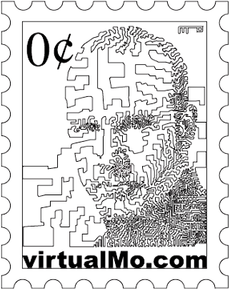 Mo portrait stamp