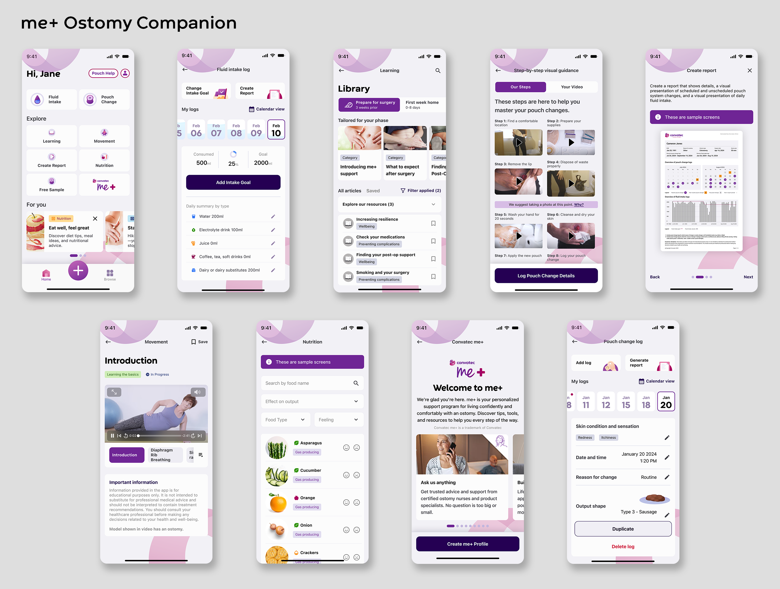 Convatec me+ Ostomy Companion app