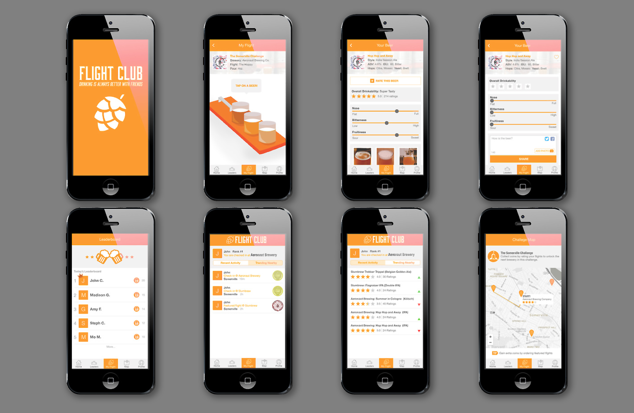 Flight Club beer-tasting app